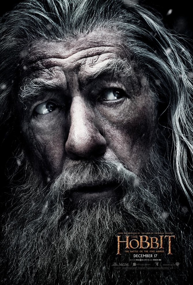 Le Hobbit – La Bataille des Cinq Armées : Nouveau Poster (Gandalf)